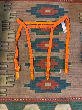 Savage X Fenty Orange floral  Garter Belt size m / L NWOT